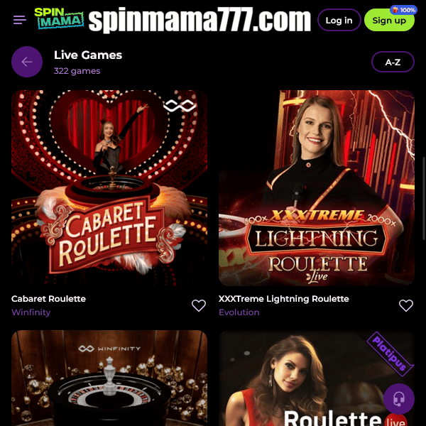 Spinmama – Live-Spiele: Bildschirm 2